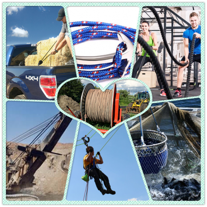 2 ~ 20 مم نايلون التخييم الرجل الحبال مقاومة للأشعة فوق البنفسجية 573 رطل للخيمة 0